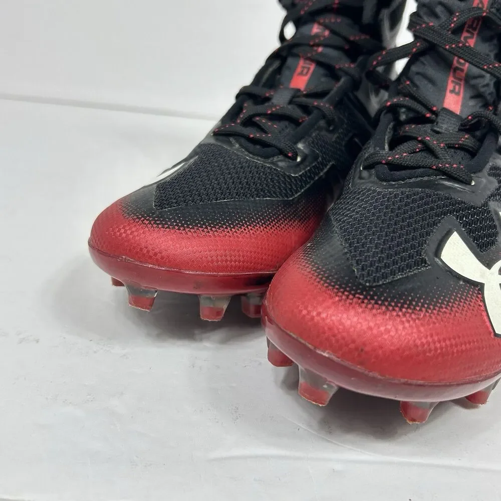 Under Armour Highlight MC Football Cleats Men's US Size 7 Black Red 3000177-008